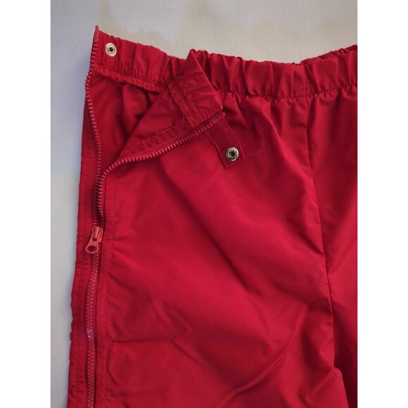 VTG 80's GRANITE RED Windbreaker Track Pants Women's Size M - Picture 4 of 5